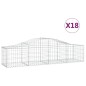 vidaXL Gabionen mit Hochbogen 18 Stk. 200x50x40/60 cm Verzinktes Eisen vidaXL Gabionen mit Hochbogen 18 Stk. 200x50x40/60 cm Verzinktes Eisen