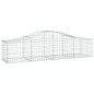 vidaXL Gabionen mit Hochbogen 18 Stk. 200x50x40/60 cm Verzinktes Eisen vidaXL Gabionen mit Hochbogen 18 Stk. 200x50x40/60 cm Verzinktes Eisen
