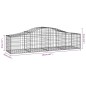 vidaXL Gabionen mit Hochbogen 18 Stk. 200x50x40/60 cm Verzinktes Eisen vidaXL Gabionen mit Hochbogen 18 Stk. 200x50x40/60 cm Verzinktes Eisen