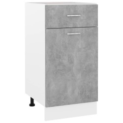vidaXL Schubunterschrank Betongrau 40x46x81,5 cm Holzwerkstoff