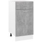 vidaXL Schubunterschrank Betongrau 40x46x81,5 cm Holzwerkstoff vidaXL Schubunterschrank Betongrau 40x46x81,5 cm Holzwerkstoff
