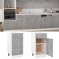 vidaXL Schubunterschrank Betongrau 40x46x81,5 cm Holzwerkstoff vidaXL Schubunterschrank Betongrau 40x46x81,5 cm Holzwerkstoff