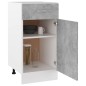 vidaXL Schubunterschrank Betongrau 40x46x81,5 cm Holzwerkstoff vidaXL Schubunterschrank Betongrau 40x46x81,5 cm Holzwerkstoff