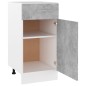vidaXL Schubunterschrank Betongrau 40x46x81,5 cm Holzwerkstoff vidaXL Schubunterschrank Betongrau 40x46x81,5 cm Holzwerkstoff