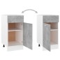 vidaXL Schubunterschrank Betongrau 40x46x81,5 cm Holzwerkstoff vidaXL Schubunterschrank Betongrau 40x46x81,5 cm Holzwerkstoff