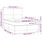 vidaXL Boxspringbett mit Matratze Dunkelblau 140x200 cm Samt vidaXL Boxspringbett mit Matratze Dunkelblau 140x200 cm Samt