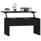 vidaXL Couchtisch Schwarz 80x50,5x41,5 cm Holzwerkstoff vidaXL Couchtisch Schwarz 80x50,5x41,5 cm Holzwerkstoff