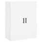 vidaXL Highboard Weiß 69,5x34x180 cm Holzwerkstoff vidaXL Highboard Weiß 69,5x34x180 cm Holzwerkstoff