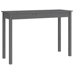 vidaXL Konsolentisch Grau 110x40x75 cm Massivholz Kiefer