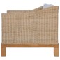 2-tlg. Sofagarnitur mit Kissen Natur Rattan 2-tlg. Sofagarnitur mit Kissen Natur Rattan