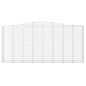 vidaXL Gabionen mit Hochbogen 15Stk. 400x50x180/200cm Verzinktes Eisen vidaXL Gabionen mit Hochbogen 15Stk. 400x50x180/200cm Verzinktes Eisen