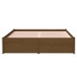 vidaXL Massivholzbett Honigbraun 120x190 cm vidaXL Massivholzbett Honigbraun 120x190 cm