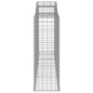 vidaXL Gabionen mit Hochbogen 6 Stk. 300x50x140/160cm Verzinktes Eisen vidaXL Gabionen mit Hochbogen 6 Stk. 300x50x140/160cm Verzinktes Eisen