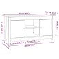 vidaXL TV-Schrank 103x36,5x52 cm Massivholz Kiefer vidaXL TV-Schrank 103x36,5x52 cm Massivholz Kiefer