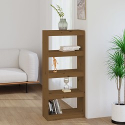 vidaXL Bücherschrank/Raumteiler Honigbraun 60x30x135,5 cm Kiefernholz