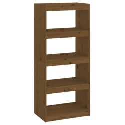 vidaXL Bücherschrank/Raumteiler Honigbraun 60x30x135,5 cm Kiefernholz
