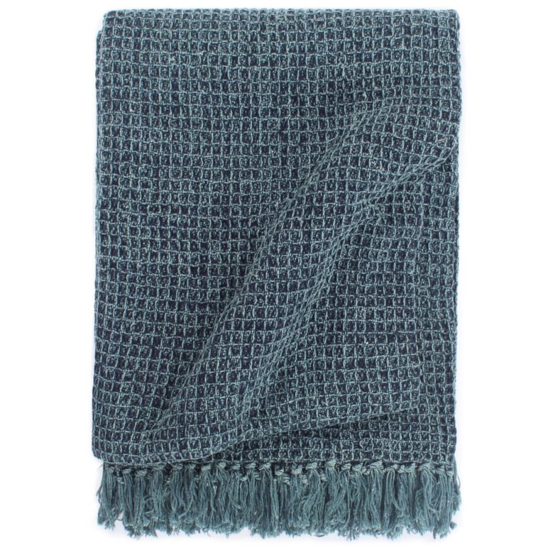 vidaXL Überwurf Baumwolle 220x250 cm Indigoblau vidaXL Überwurf Baumwolle 220x250 cm Indigoblau