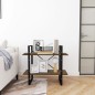 vidaXL Bücherregal 2 Fächer Braun Eiche 80x30x70 cm Holzwerkstoff vidaXL Bücherregal 2 Fächer Braun Eiche 80x30x70 cm Holzwerkstoff