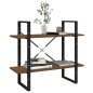 vidaXL Bücherregal 2 Fächer Braun Eiche 80x30x70 cm Holzwerkstoff vidaXL Bücherregal 2 Fächer Braun Eiche 80x30x70 cm Holzwerkstoff