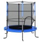 vidaXL Trampolin mit Sicherheitsnetz Rund 140x160 cm Blau vidaXL Trampolin mit Sicherheitsnetz Rund 140x160 cm Blau