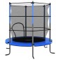 vidaXL Trampolin mit Sicherheitsnetz Rund 140x160 cm Blau vidaXL Trampolin mit Sicherheitsnetz Rund 140x160 cm Blau
