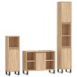 vidaXL 3-tlg. Badmöbel-Set Sonoma-Eiche Holzwerkstoff vidaXL 3-tlg. Badmöbel-Set Sonoma-Eiche Holzwerkstoff
