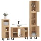 vidaXL 3-tlg. Badmöbel-Set Sonoma-Eiche Holzwerkstoff vidaXL 3-tlg. Badmöbel-Set Sonoma-Eiche Holzwerkstoff