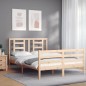 vidaXL Massivholzbett mit Kopfteil 140x200 cm vidaXL Massivholzbett mit Kopfteil 140x200 cm