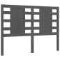 vidaXL Massivholzbett mit Kopfteil Grau 120x200 cm vidaXL Massivholzbett mit Kopfteil Grau 120x200 cm