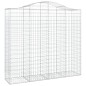 vidaXL Gabionen mit Hochbogen 14Stk. 200x50x180/200cm Verzinktes Eisen vidaXL Gabionen mit Hochbogen 14Stk. 200x50x180/200cm Verzinktes Eisen