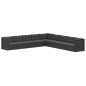 vidaXL 9-tlg. Garten-Lounge-Set mit Kissen Schwarz Poly Rattan vidaXL 9-tlg. Garten-Lounge-Set mit Kissen Schwarz Poly Rattan