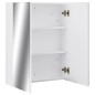 vidaXL Bad-Spiegelschrank Weiß 60x15x75 cm MDF vidaXL Bad-Spiegelschrank Weiß 60x15x75 cm MDF