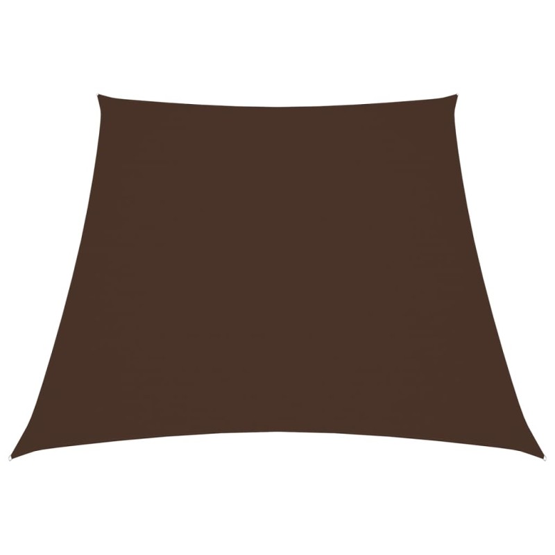 vidaXL Sonnensegel Oxford-Gewebe Trapezförmig 3/4x3 m Braun