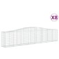 vidaXL Gabionen mit Hochbogen 8 Stk. 400x50x80/100cm Verzinktes Eisen vidaXL Gabionen mit Hochbogen 8 Stk. 400x50x80/100cm Verzinktes Eisen