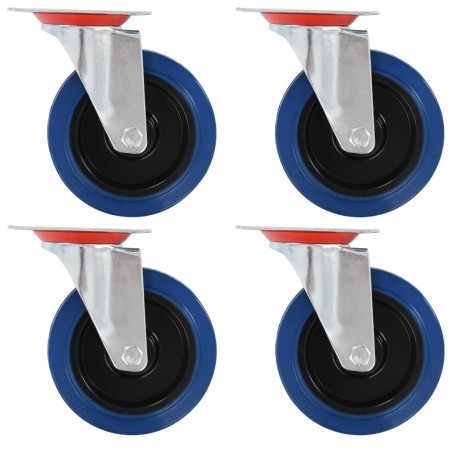 vidaXL 12 Stk. Lenkrollen 125 mm