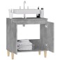vidaXL Waschbeckenunterschrank Betongrau 58x33x60 cm Holzwerkstoff vidaXL Waschbeckenunterschrank Betongrau 58x33x60 cm Holzwerkstoff