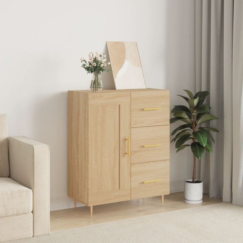 vidaXL Sideboard Sonoma-Eiche 69,5x34x90 cm Holzwerkstoff vidaXL Sideboard Sonoma-Eiche 69,5x34x90 cm Holzwerkstoff