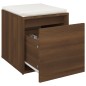 vidaXL Schubladenbox Braun Eichen-Optik 40,5x40x40 cm Holzwerkstoff vidaXL Schubladenbox Braun Eichen-Optik 40,5x40x40 cm Holzwerkstoff