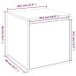 vidaXL Schubladenbox Braun Eichen-Optik 40,5x40x40 cm Holzwerkstoff vidaXL Schubladenbox Braun Eichen-Optik 40,5x40x40 cm Holzwerkstoff