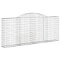 vidaXL Gabionen mit Hochbogen 3 Stk. 300x30x120/140cm Verzinktes Eisen vidaXL Gabionen mit Hochbogen 3 Stk. 300x30x120/140cm Verzinktes Eisen