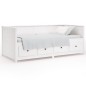 vidaXL Tagesbett Weiß 75x190 cm Massivholz Kiefer vidaXL Tagesbett Weiß 75x190 cm Massivholz Kiefer