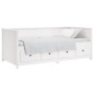 vidaXL Tagesbett Weiß 75x190 cm Massivholz Kiefer vidaXL Tagesbett Weiß 75x190 cm Massivholz Kiefer