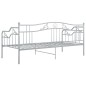 vidaXL Schlafsofa Bettgestell Grau Metall 90x200 cm vidaXL Schlafsofa Bettgestell Grau Metall 90x200 cm