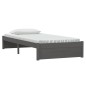 vidaXL Massivholzbett Grau 90x200 cm vidaXL Massivholzbett Grau 90x200 cm