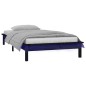 vidaXL Massivholzbett mit LEDs Schwarz 90x200 cm vidaXL Massivholzbett mit LEDs Schwarz 90x200 cm