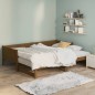 vidaXL Ausziehbares Tagesbett Braun Massivholz Kiefer 2x(90x200) cm vidaXL Ausziehbares Tagesbett Braun Massivholz Kiefer 2x(90x200) cm