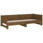 vidaXL Ausziehbares Tagesbett Braun Massivholz Kiefer 2x(90x200) cm vidaXL Ausziehbares Tagesbett Braun Massivholz Kiefer 2x(90x200) cm