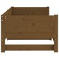 vidaXL Ausziehbares Tagesbett Braun Massivholz Kiefer 2x(90x200) cm vidaXL Ausziehbares Tagesbett Braun Massivholz Kiefer 2x(90x200) cm