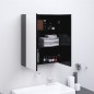 vidaXL Bad-Spiegelschrank 60x15x75 cm MDF Anthrazit vidaXL Bad-Spiegelschrank 60x15x75 cm MDF Anthrazit