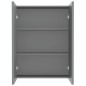 vidaXL Bad-Spiegelschrank 60x15x75 cm MDF Anthrazit vidaXL Bad-Spiegelschrank 60x15x75 cm MDF Anthrazit